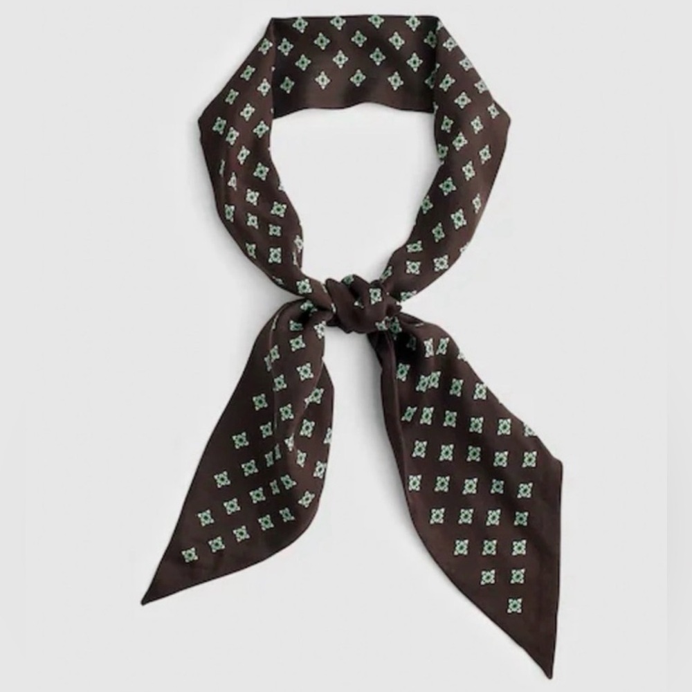 Madewell silk twill tie in molasses